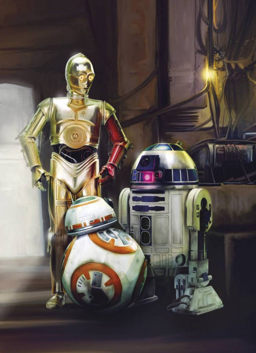 Komar Star Wars Three Droids Fotobehang 184x254cm | Yourdecoration.be