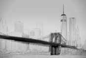 Wizard+Genius New York Art Illustration Black And White Vlies Fotobehang 384x260cm 8 banen | Yourdecoration.be