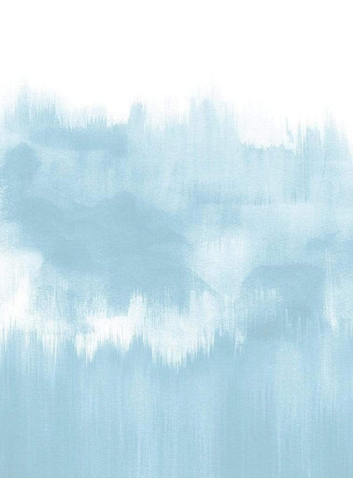 Wizard+Genius Brush Strokes Light Blue Vlies Fotobehang 192x260cm 4 banen | Yourdecoration.be