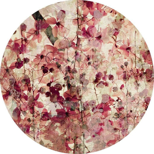 Wizard+Genius Vintage Flower Pattern Vlies Fotobehang 140x140cm rond | Yourdecoration.be