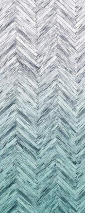 Komar Herringbone Mint Vlies Fotobehang 100x250cm 1 baan | Yourdecoration.be