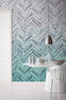 Komar Herringbone Mint Vlies Fotobehang 400x250cm 4 banen Sfeer | Yourdecoration.be