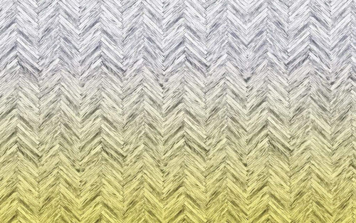 Komar Herringbone Yellow Vlies Fotobehang 400x250cm 4 banen | Yourdecoration.be