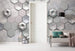 Komar Hexagon Concrete Vlies Fotobehang 400x250cm 4 banen Sfeer | Yourdecoration.be