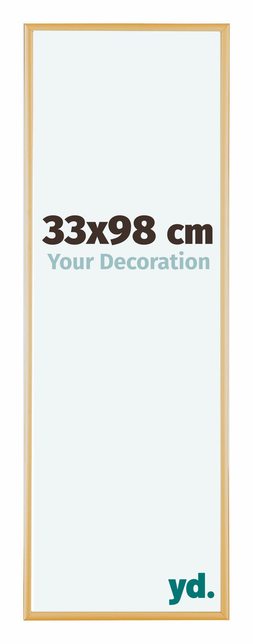 Austin Aluminium Fotokader 33x98cm Goud Vintage Voorzijde Maat | Yourdecoration.be