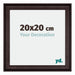 Birmingham Houten Fotokader 20x20cm Bruin Voorzijde Maat | Yourdecoration.be