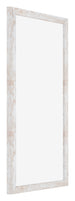 Catania MDF Fotokader 20x40cm White Wash Voorzijde Schuin | Yourdecoration.be