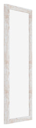 Catania MDF Fotokader 20x60cm White Wash Voorzijde Schuin | Yourdecoration.be