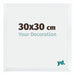 Catania MDF Fotokader 30x30cm Wit Maat | Yourdecoration.be