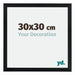 Catania MDF Fotokader 30x30cm Zwart Maat | Yourdecoration.be