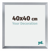 Catania MDF Fotokader 40x40cm Zilver Maat | Yourdecoration.be