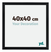 Catania MDF Fotokader 40x40cm Zwart Maat | Yourdecoration.be