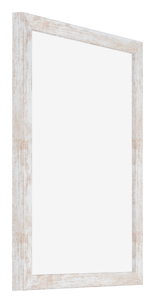 Catania MDF Fotokader 46x61cm White Wash Voorzijde Schuin | Yourdecoration.be