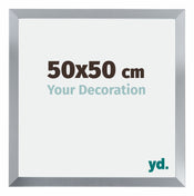 Catania MDF Fotokader 50x50cm Zilver Maat | Yourdecoration.be