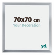 Catania MDF Fotokader 70x70cm Zilver Maat | Yourdecoration.be