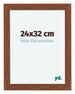 Como MDF Fotokader 24x32cm Walnoot Voorzijde Maat | Yourdecoration.be