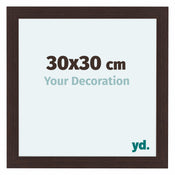 Como MDF Fotokader 30x30cm Eiken Donker Voorzijde Maat | Yourdecoration.be