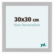 Como MDF Fotokader 30x30cm Wit Houtnerf Voorzijde Maat | Yourdecoration.be