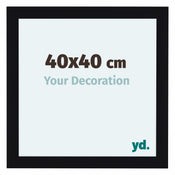 Como MDF Fotokader 40x40cm Zwart Hoogglans Voorzijde Maat | Yourdecoration.be