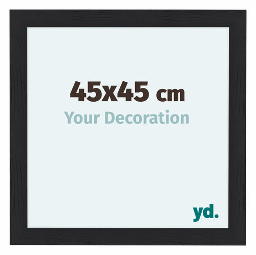 Como MDF Fotokader 45x45cm Zwart Houtnerf Voorzijde Maat | Yourdecoration.be