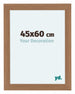 Como MDF Fotokader 45x60cm Notenhout Licht Voorzijde Maat | Yourdecoration.be