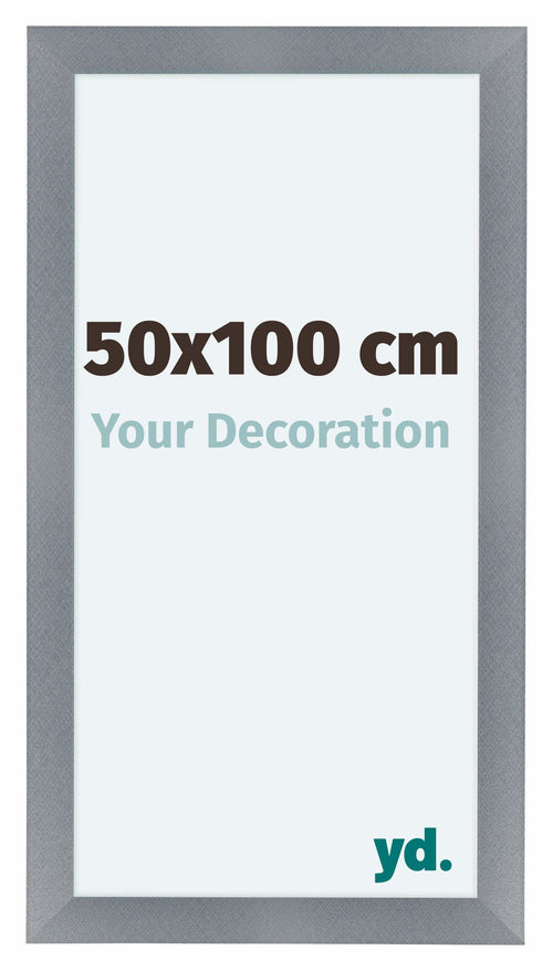 Como MDF Fotokader 50x100cm Aluminium Geborsteld Voorzijde Maat | Yourdecoration.be