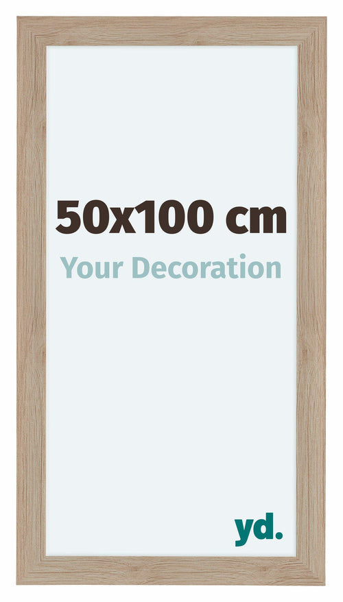 Como MDF Fotokader 50x100cm Eiken Licht Voorzijde Maat | Yourdecoration.be