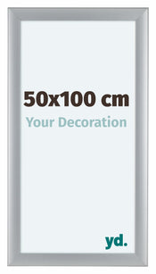 Como MDF Fotokader 50x100cm Zilver Mat Voorzijde Maat | Yourdecoration.be