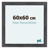 Como MDF Fotokader 60x60cm Grijs Geveegd Voorzijde Maat | Yourdecoration.be