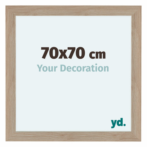 Como MDF Fotokader 70x70cm Eiken Licht Voorzijde Maat | Yourdecoration.be