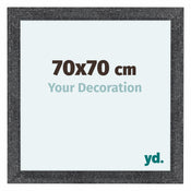 Como MDF Fotokader 70x70cm Grijs Geveegd Voorzijde Maat | Yourdecoration.be