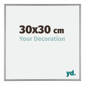 Kent Aluminium Fotokader 30x30cm Platina Voorzijde Maat | Yourdecoration.be