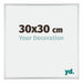 Kent Aluminium Fotokader 30x30cm Zilver Hoogglans Voorzijde Maat | Yourdecoration.be