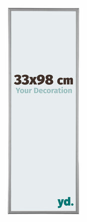 Kent Aluminium Fotokader 33x98cm Platina Voorzijde Maat | Yourdecoration.be