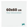 Kent Aluminium Fotokader 60x60cm Wit Hoogglans Voorzijde Maat | Yourdecoration.be