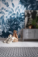 Komar Idyllic Indigo Vlies Fotobehang 200x250cm 2 banen Sfeer | Yourdecoration.be