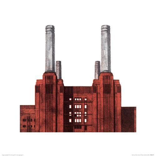 Kunstdruk Barry Goodman Battersea Power Station 40x40cm Pyramid PPR45517 | Yourdecoration.be