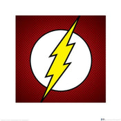 Kunstdruk Dc Comics The Flash Symbol 40x40cm Pyramid PPR45381 | Yourdecoration.be