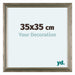 Lincoln Houten Fotokader 35x35cm Zilver Voorzijde Maat | Yourdecoration.be