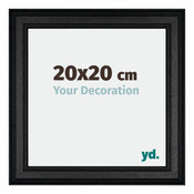 Londen Houten Fotokader 20x20cm Zwart Voorzijde Maat | Yourdecoration.be