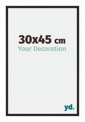 Miami Aluminium Fotokader 30x45cm Zwart Hoogglans Voorzijde Maat | Yourdecoration.be