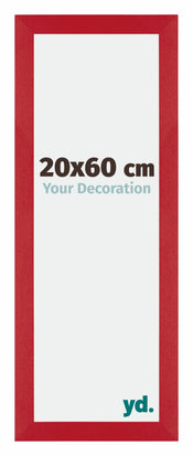 Mura MDF Fotokader 20x60cm Rood Voorzijde Maat | Yourdecoration.be