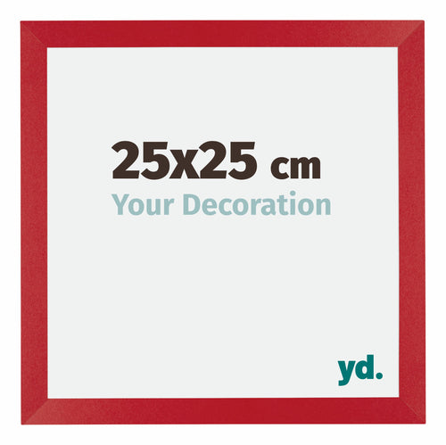 Mura MDF Fotokader 25x25cm Rood Voorzijde Maat | Yourdecoration.be