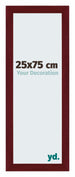 Mura MDF Fotokader 25x75cm Wijnrood Geveegd Voorzijde Maat | Yourdecoration.be