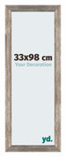 Mura MDF Fotokader 33x98cm Metaal Vintage Voorzijde Maat | Yourdecoration.be