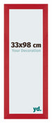 Mura MDF Fotokader 33x98cm Rood Voorzijde Maat | Yourdecoration.be