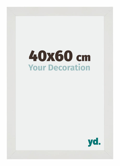 Mura MDF Fotokader 40x60cm Wit Mat Voorzijde Maat | Yourdecoration.be