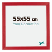 Mura MDF Fotokader 55x55cm Rood Voorzijde Maat | Yourdecoration.be