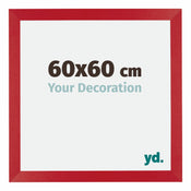 Mura MDF Fotokader 60x60cm Rood Voorzijde Maat | Yourdecoration.be