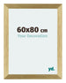 Mura MDF Fotokader 60x80cm Goud Glanzend Voorzijde Maat | Yourdecoration.be